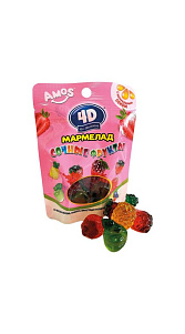 Мармелад Amos Сочные фрукты 4D жевательный 48г