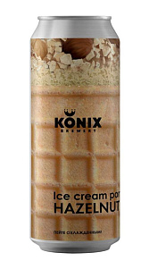 Пивной напиток Konix Brewery Ice cream Hazelnut нефильтрованный осветленный пастеризованный, 7% 0,45