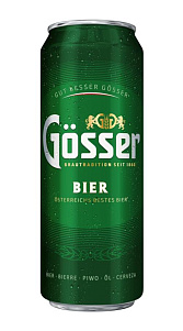 Пиво Gosser светлое пастеризованное 4.7% 430мл
