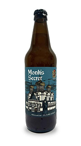 Пиво Brewlove, Monks Secret светлое непастеризованное нефильтрованное 5,8% 0,5л