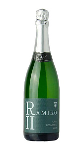 Вино игристое Cava Ramiro II Organic Brut 11,5% 0,75л.