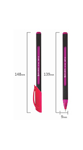 Ручка Brauberg Glide Soft Color шариковая масляная синяя