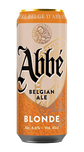 Пивной напиток Abbe Blond светлый пастеризованный 6.6% 450мл