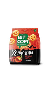 Чипсы Bitcom Хеллоины с паприкой хлебные 150г