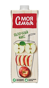 Напиток сокосодержащий Моя Семья Яблочный 950мл