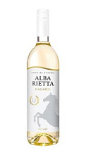 Вино Alta Rietta, Macabeo белое сухое 10-12,5% 0,75л