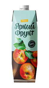 Сок Яркий Фрукт Яблоко 1л