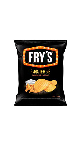 Чипсы картофельные Frys Лисички в сметане рифленые 130г