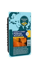 Набор к пиву Рыбная сеть рыбное ассорти холодного копчения 200г