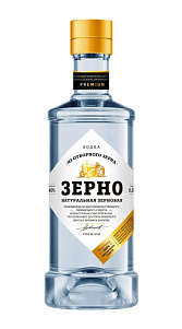 Водка Зерно Натуральная зерновая 40% 0.5л