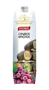 Вино Picnic красное сл. 10-12% 1л