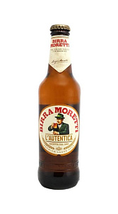 Пиво Birra Moretti светлое фильтрованное пастеризованное 4.6% 330мл