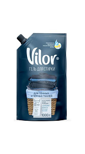 Гель для стирки Vilor для темных и черных тканей 1л