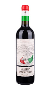 Вино Confessa Sangiovese столовое красное сухое 11% 0,75л