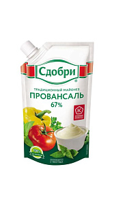 Майонез Сдобри Провансаль 67% 233г