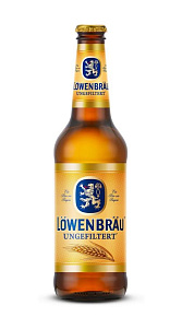 Пиво Lowenbrau Ungefiltert светлое нефильтрованное 4.9% 450мл