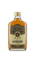 Коньяк Российский Три звездочки трехлетний 40% 0.25л