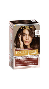 Краска для волос Loreal Excellence Nudes 4U Каштановый 268г