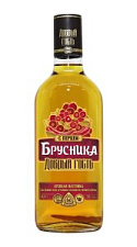 Настойка Добрый Гость горькая, брусника с перцем 35% 0,5л