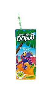 Напиток сокосодержащий Фруктовый остров цитрусовый взрыв 200мл