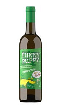 Вино Funny Puppy, Chardonnay белое полусухое 12,5% 0,75л