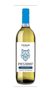 Вино Perun wine, Ризлинг белое сухое 11% 1л