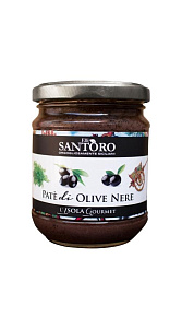 Паштет Santoro из черных оливок 180г