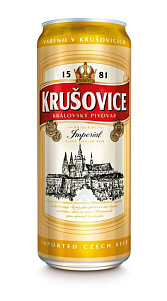 Пиво Krusovice Imperial светлое фильтрованное 0.5л