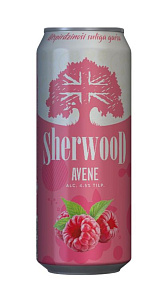 Пивной напиток Sherwood Avene Малина-лайм 4.5 % 0.5л