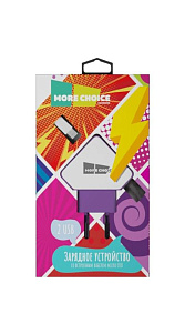 СЗУ More Choice 2USB 1.5A для micro USB со встроенным кабелем NC42m 