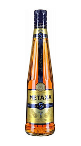 Спиртной напиток Metaxa 5лет 38% 0.5л