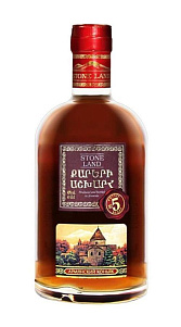 Коньяк Армянский № 5 Страна Камней 5лет 40% 0.5л