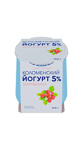 Йогурт Коломенский Земляника термостатный 5% 140г