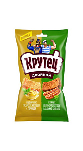 Смесь гренок Крутец Двойной пшеничные и ржаные 100г