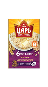 Хлопья Царь 6 злаков 400г