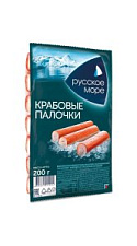 Крабовые палочки Русское море имитация замороженные 200г