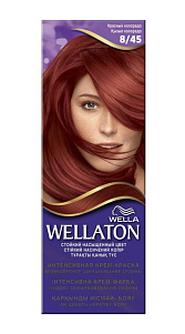 Крем-краска для волос Wellaton Красный Колорадо № 8/45 