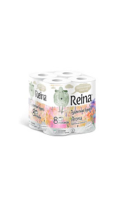 Туалетная бумага Reina Aroma Цветочная свежесть 2слоя 8шт