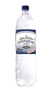 Вода Липецкий Бювет минеральная лечебно-столовая газированная 1.5л