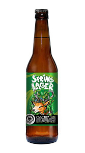 Пиво Spring Lager светлое непастеризованное фильтрованное 4,5% 0,45л