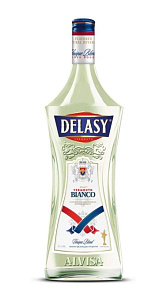 Напиток виноградосодержащий  Vermouth Delasy белый сладкий кр15% 1л