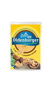 Сыр Oldenburger с грецким орехом полутвердый нарезанные ломтики 125г