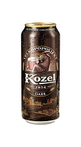 Пиво Velkopopovicky Kozel Dark темное пастеризованное 0.5л