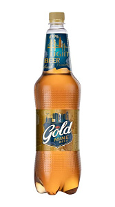 Пиво Gold Mine Beer светлое 1.3л