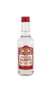 Водка Русская валюта Люкс 38% 0.25л