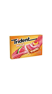 Жевательная резинка Trident Max Арбуз-персик 23г