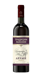 Вино Апхын красное столовое п/сл 10-12% 0.75л