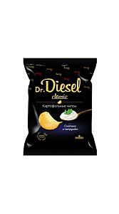Чипсы Dr.Diesel картофельные Сметана и петрушка 120г