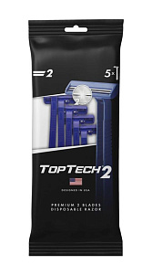 Станки TopTech 2лезвия одноразовые 5шт