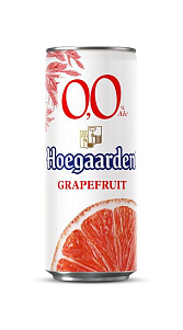 Пивной напиток Hoegaarden безалкогольный нефильтрованный грейпфрукт 0.0% 330мл